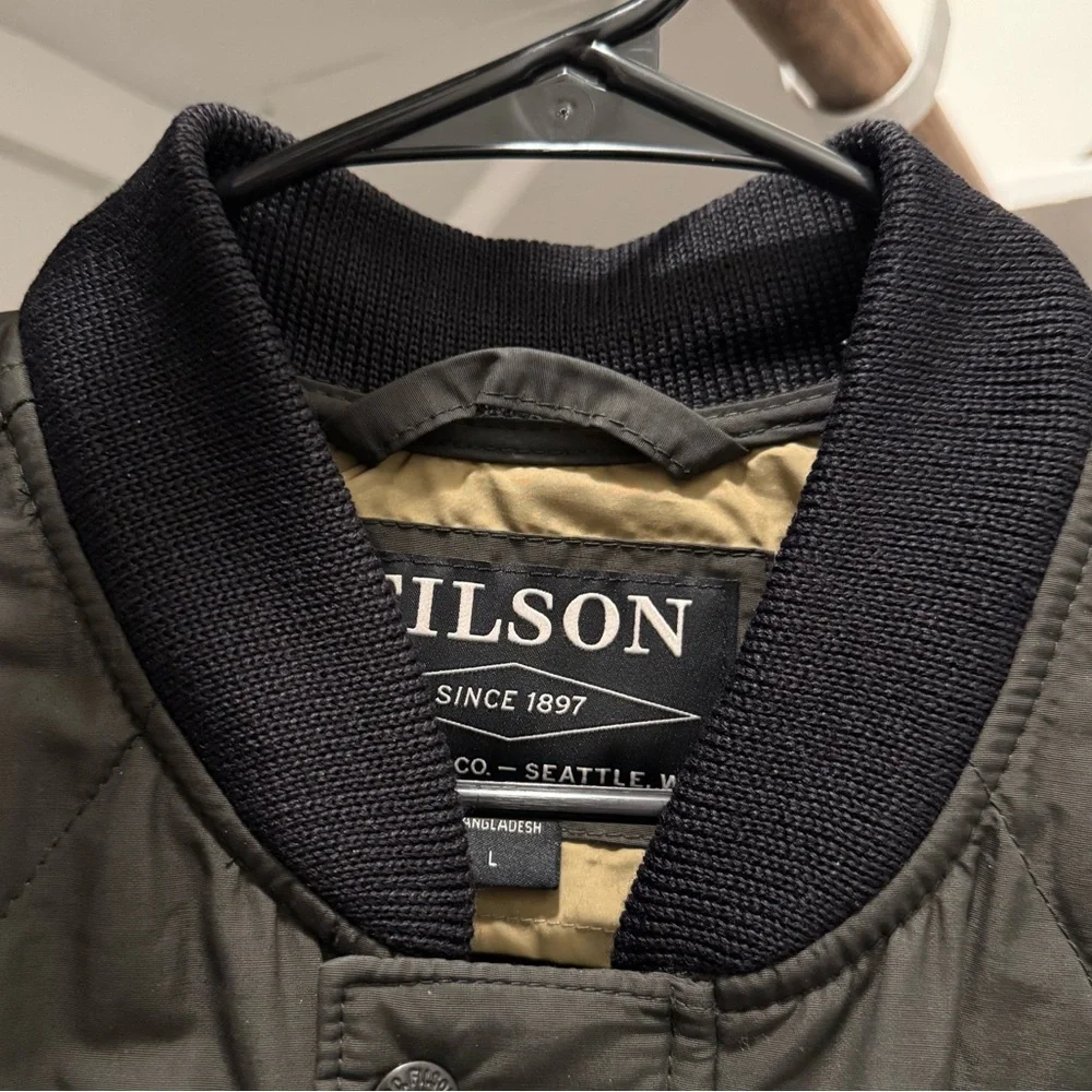 Green Filson Quilted Cruiser Vest - Picture 5 of 5